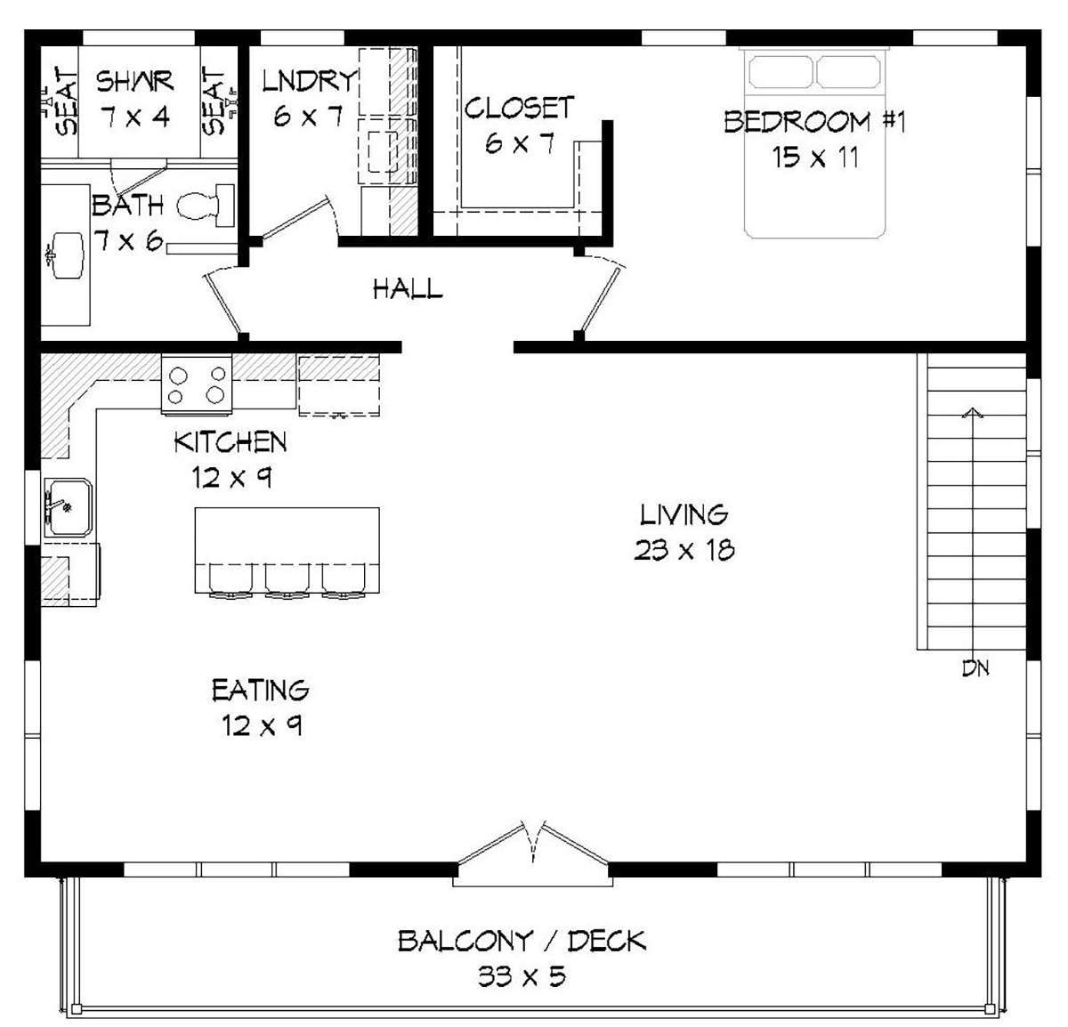 1 Bedroom House Plans With Garage